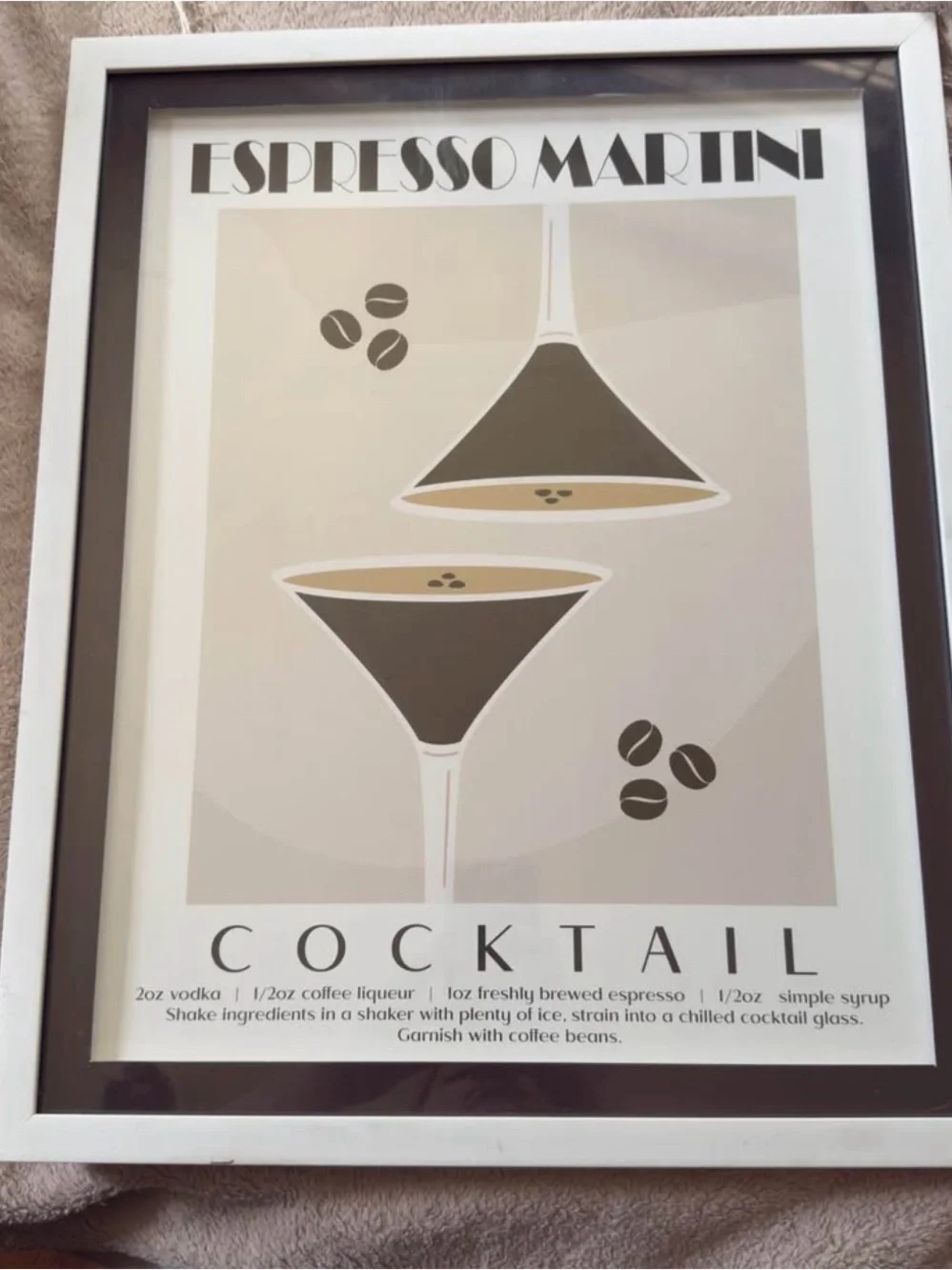 Espresso Martini Cocktail Wall Art
